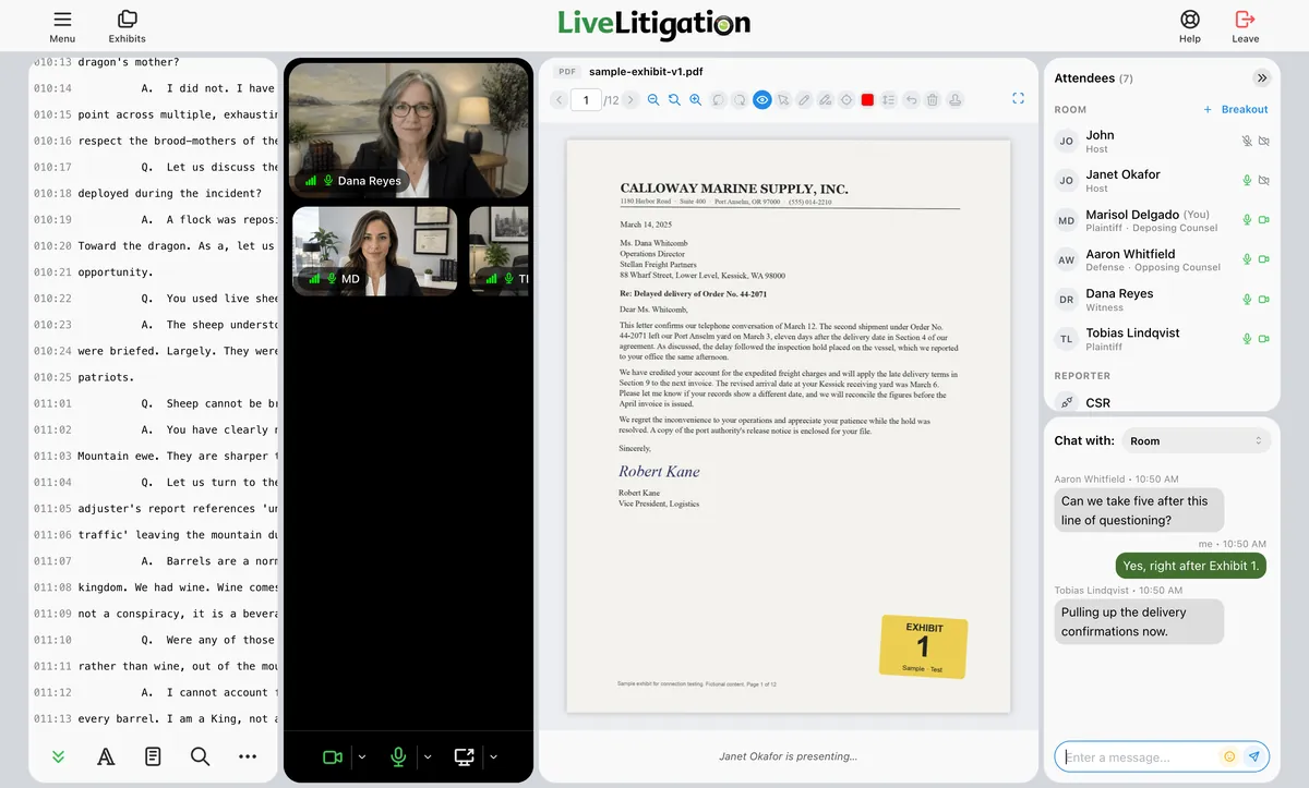 Multi-location Exhibit Sharing