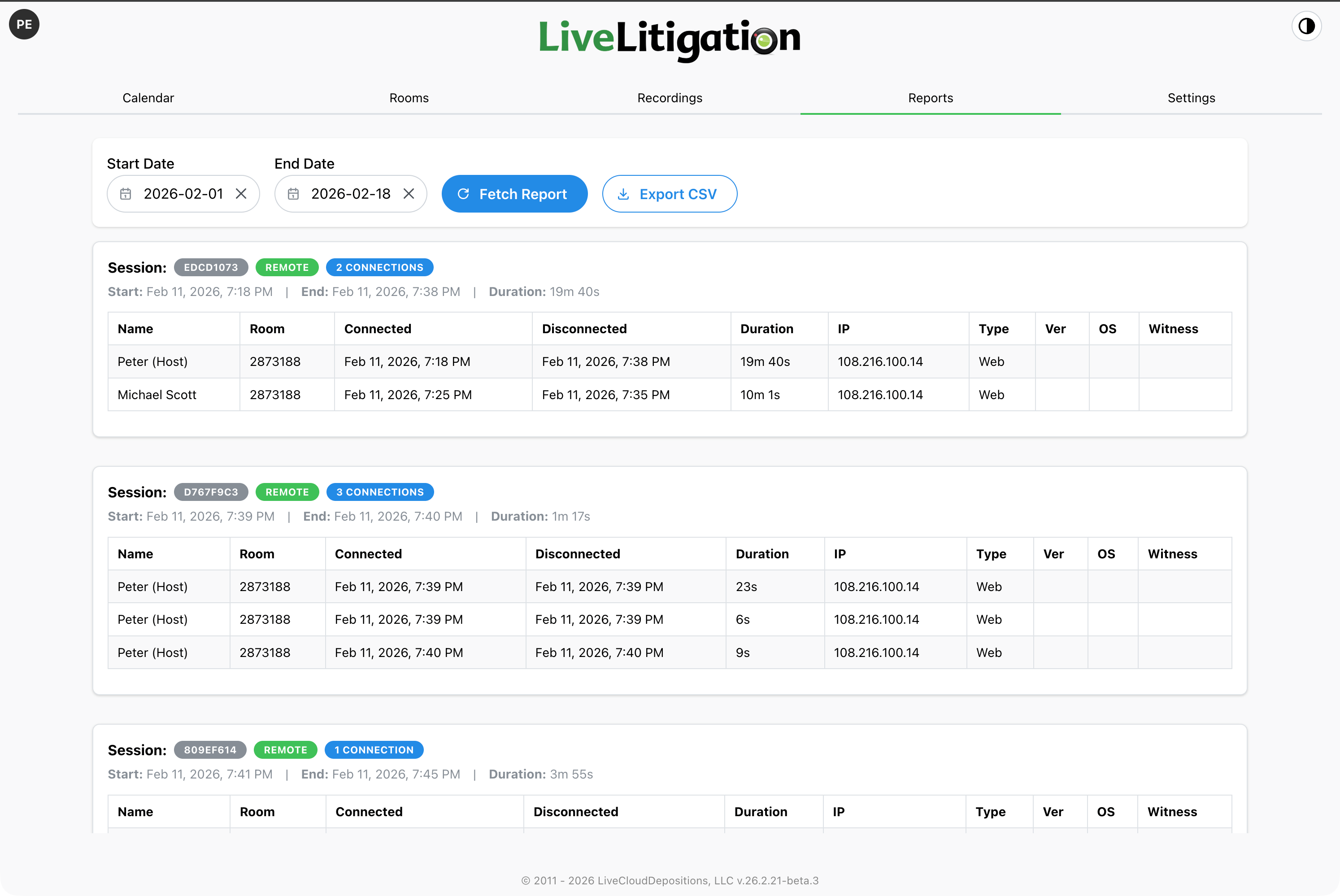 Generate and Download Report